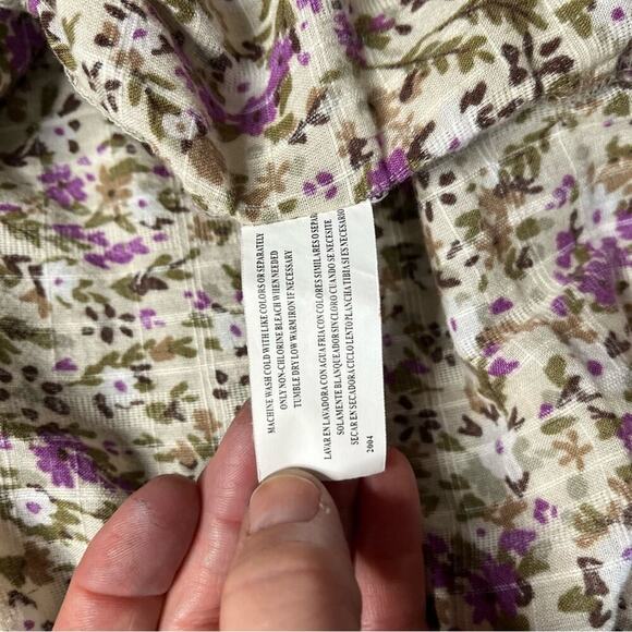 Vintage Y2K Gloria Vanderbilt Floral Print Women's Top - Picture 5 of 8